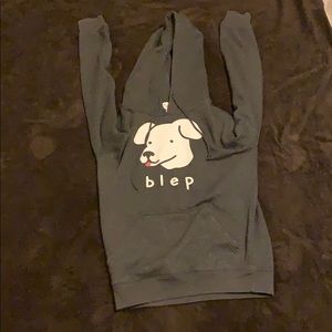Gray dog hoodie